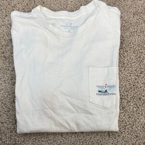 Vineyard Vines White Long Sleeve Tee